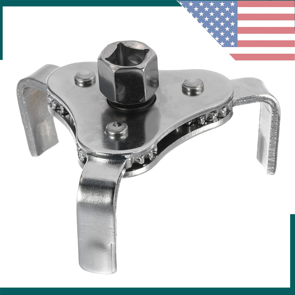 Universal 2 Way Oil Filter Wrench 3 Jaw Adjustable Oil Filter Removal Tool 1/2″