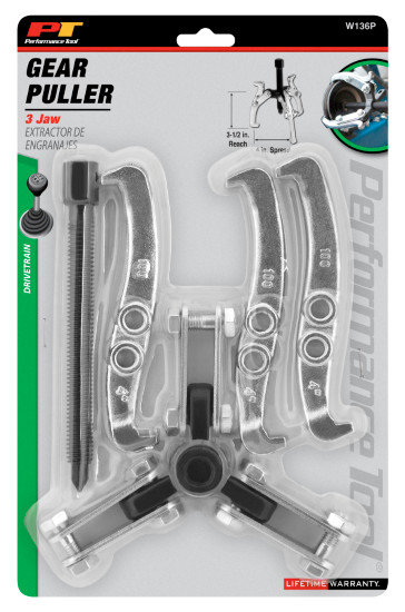 Performance Tool W136P 4-Inch 3 Jaw Gear Puller