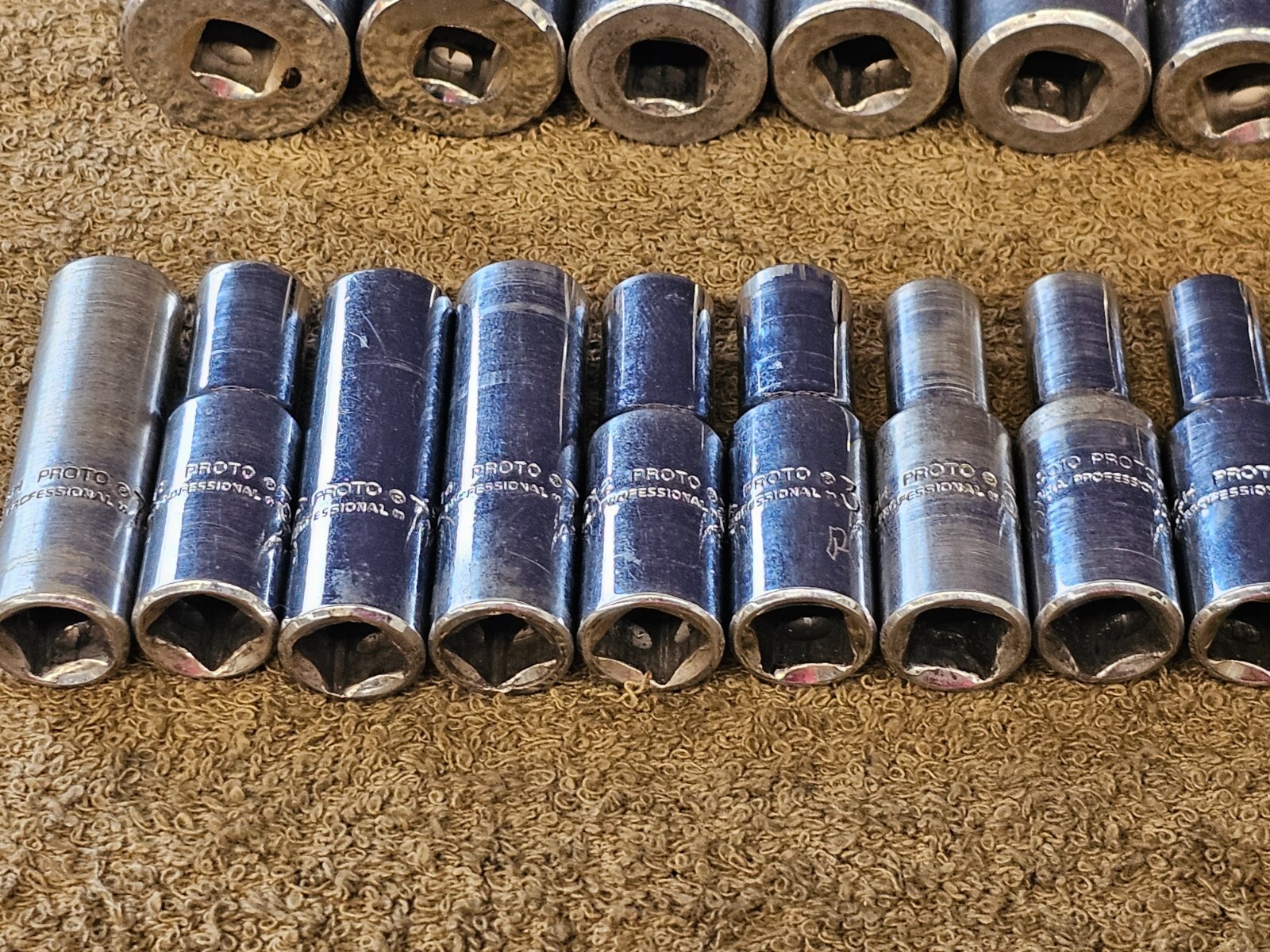 21 Proto Professional Deep Well Long Socket 3/8″ Drive Set Sae 7/8″ 1/4″ 5024H