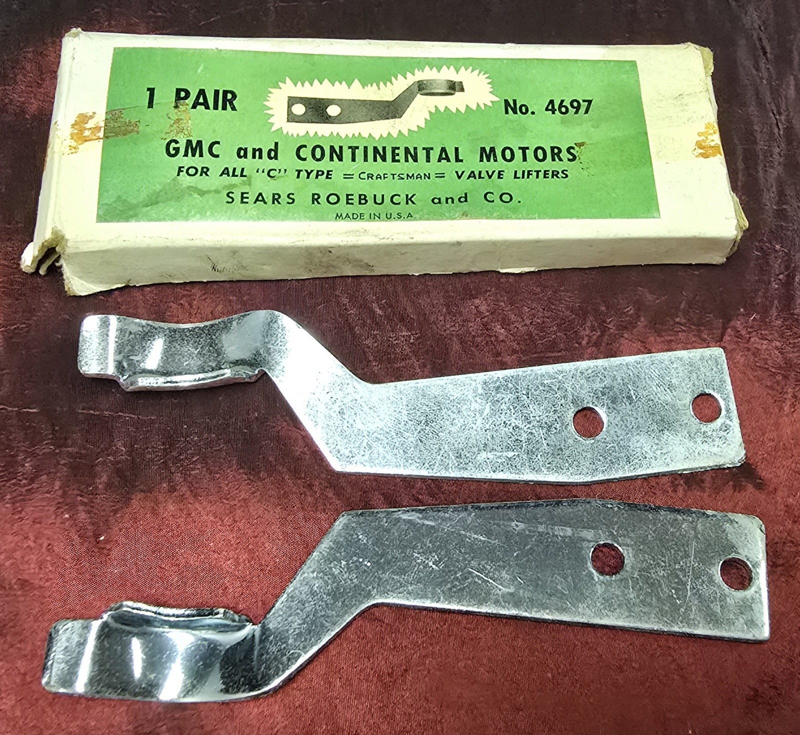 Craftsman Vintage Valve Lifters Pair 4697 GMC Continental Type C Sear Robuck NOS