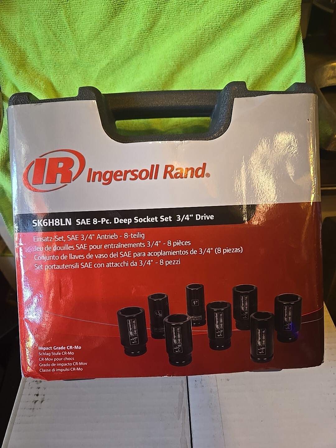 NEW INGERSOLL RAND 3/4 deep Sockets set 1/2″ DRIVE, 6 POINTS, 1″ TO 1-1/2″