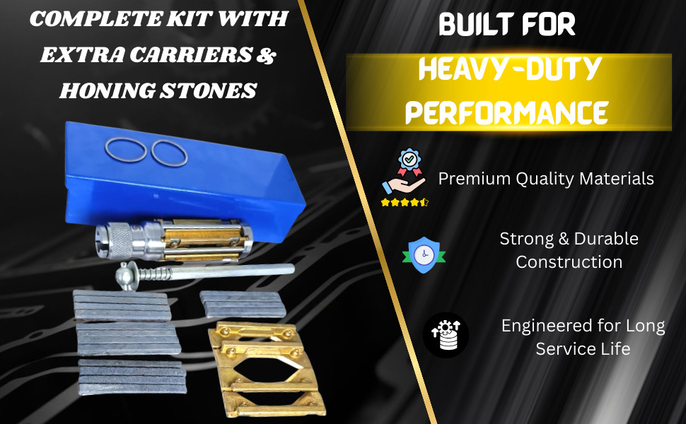 NEW CYLINDER ENGINE HONE KIT 34mm to 60 mm Honing Machine + 4 Set Honing Stones