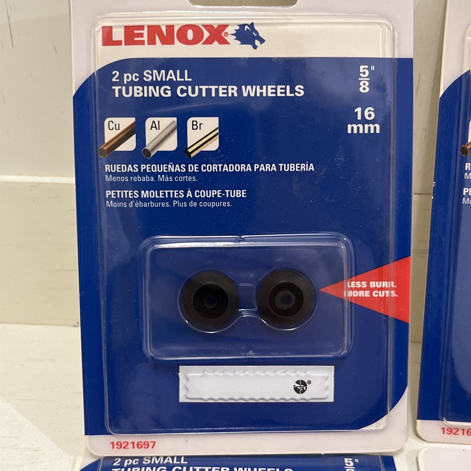 Lenox Small Cutter Wheel Copper Alum Brass 5/8 1921697 Miniature New 1 Pack