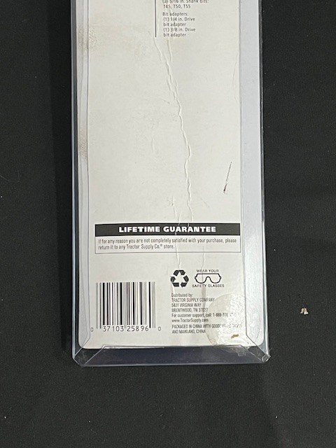 Jobsmart Tamper-Resistant Star Bit and Adapter Set 1/4 Drive