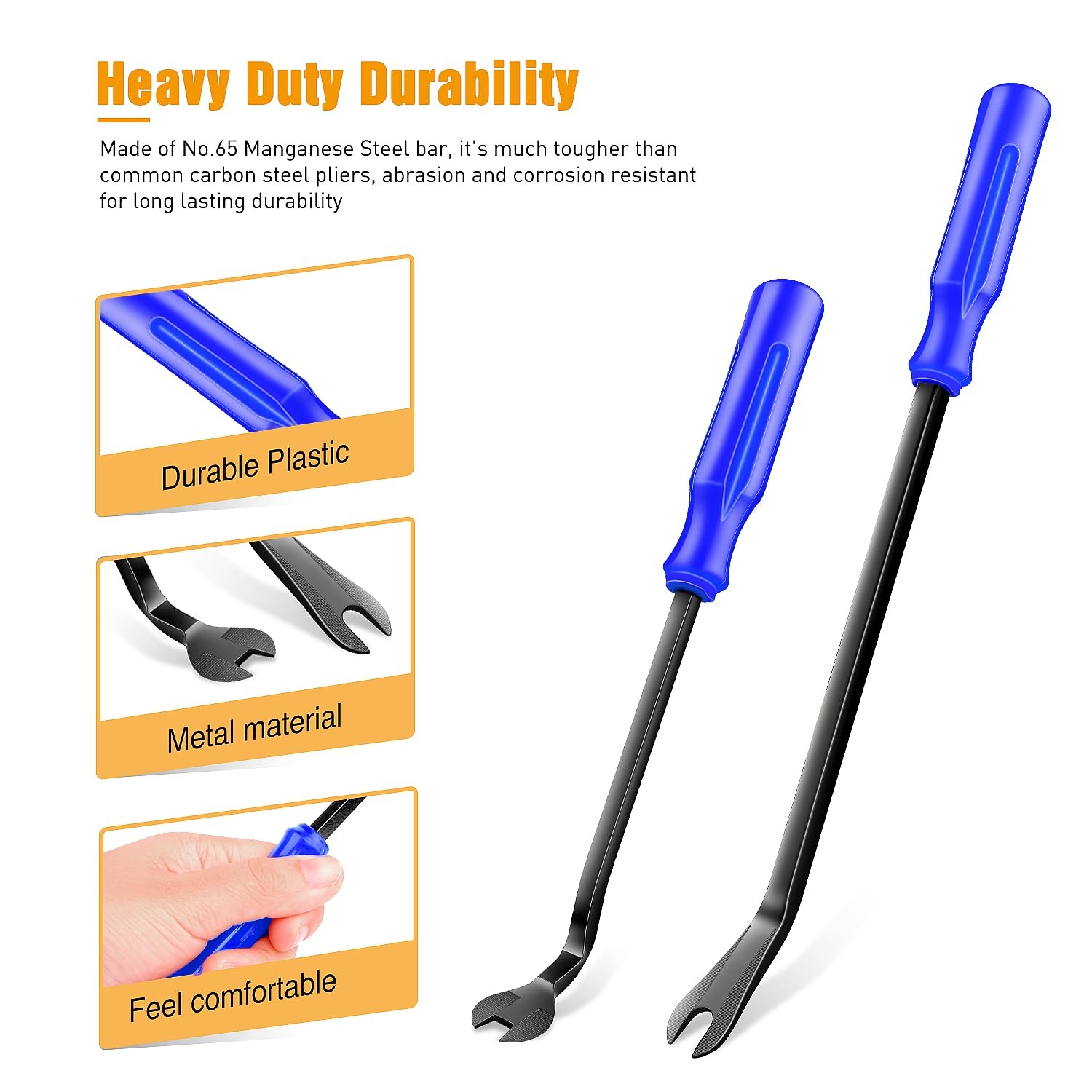 Auto Trim Removal Tool Set – 3 Pcs No Scratch Pry Kit with Storage Bag