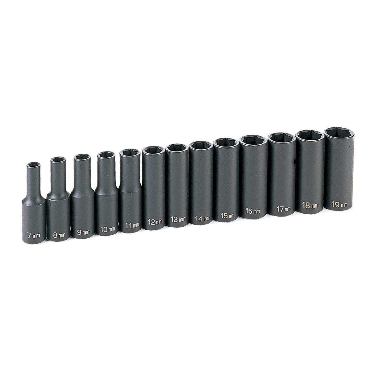 Grey Pneumatic 1213MD 3/8″ Drive 13-Piece Deep Metric Set