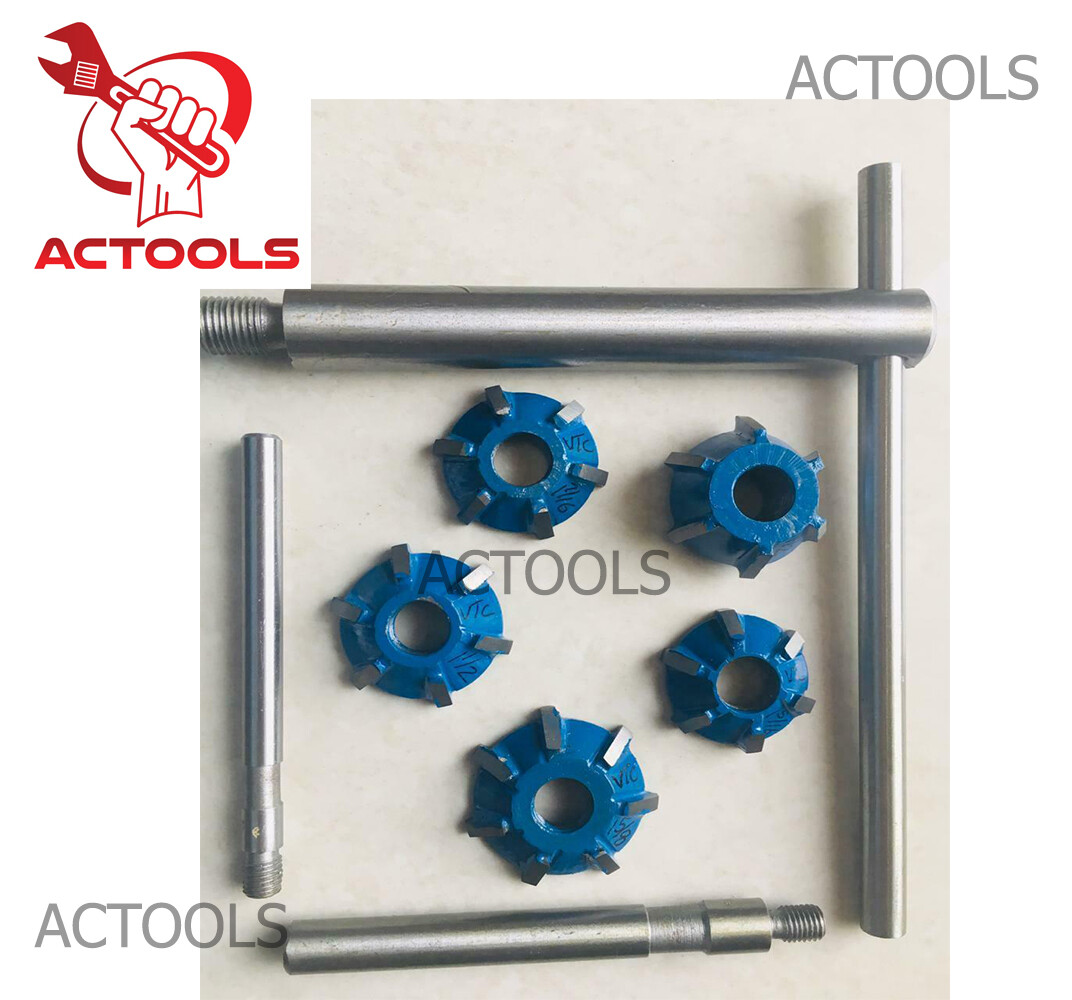 New Carbide Tipped Valve Seat Face Cutter Set Of 5 Pcs Kit Cutters Tip USA