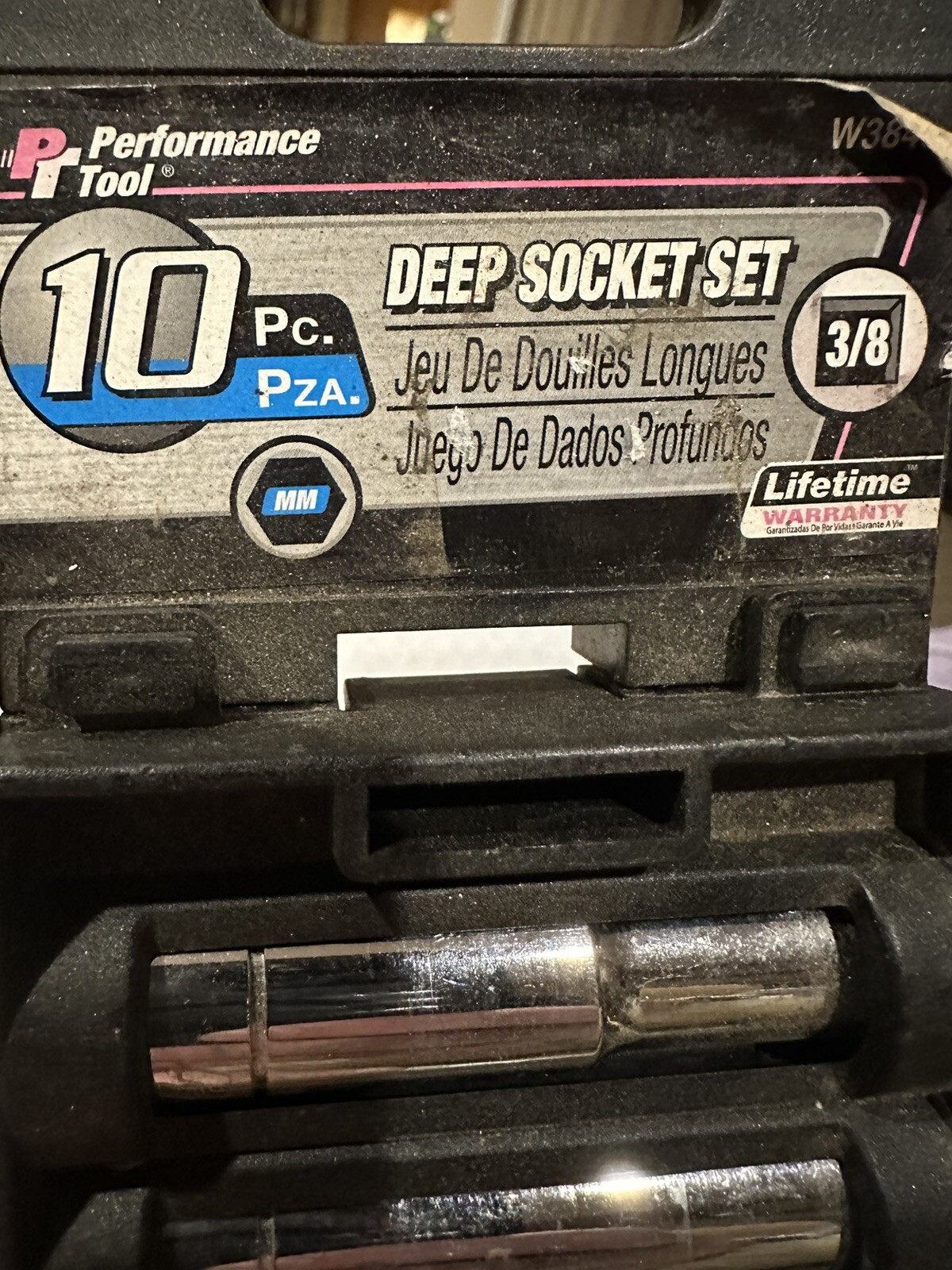 3/8 Dr Deep Metric Chrome Set