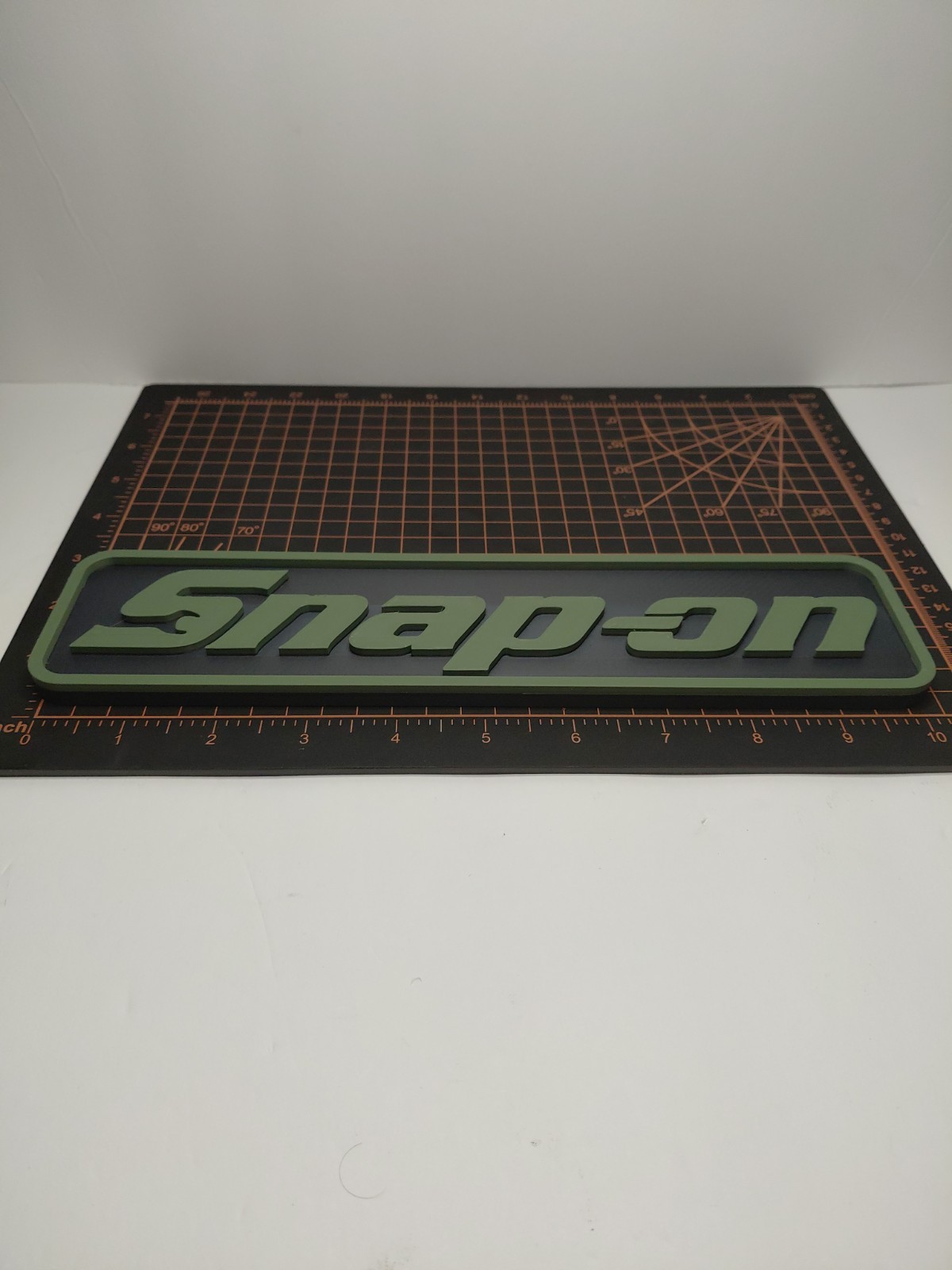 3D Printed Snap-On Tools Wall Art Sign Logo Display Tool Box MAGNET Army Green