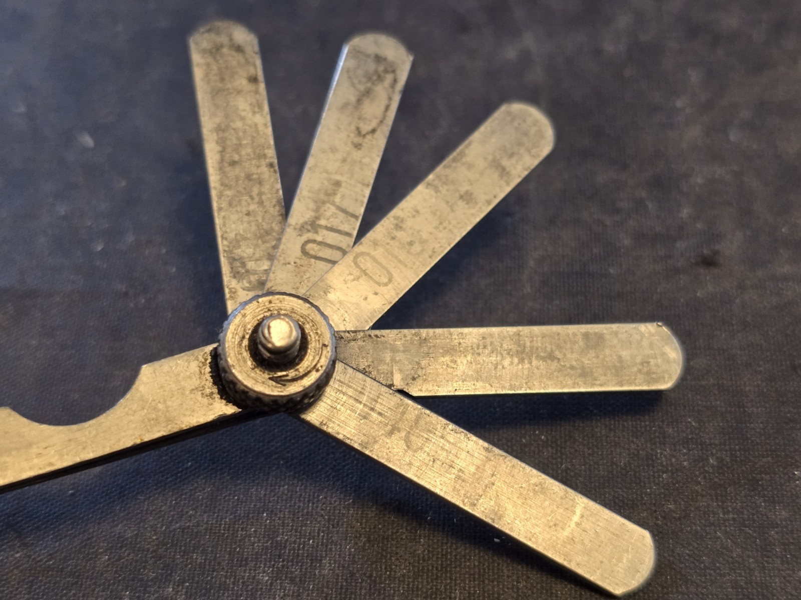 Vintage Proto #000D Los Angeles Feeler Gauge 10 Blade