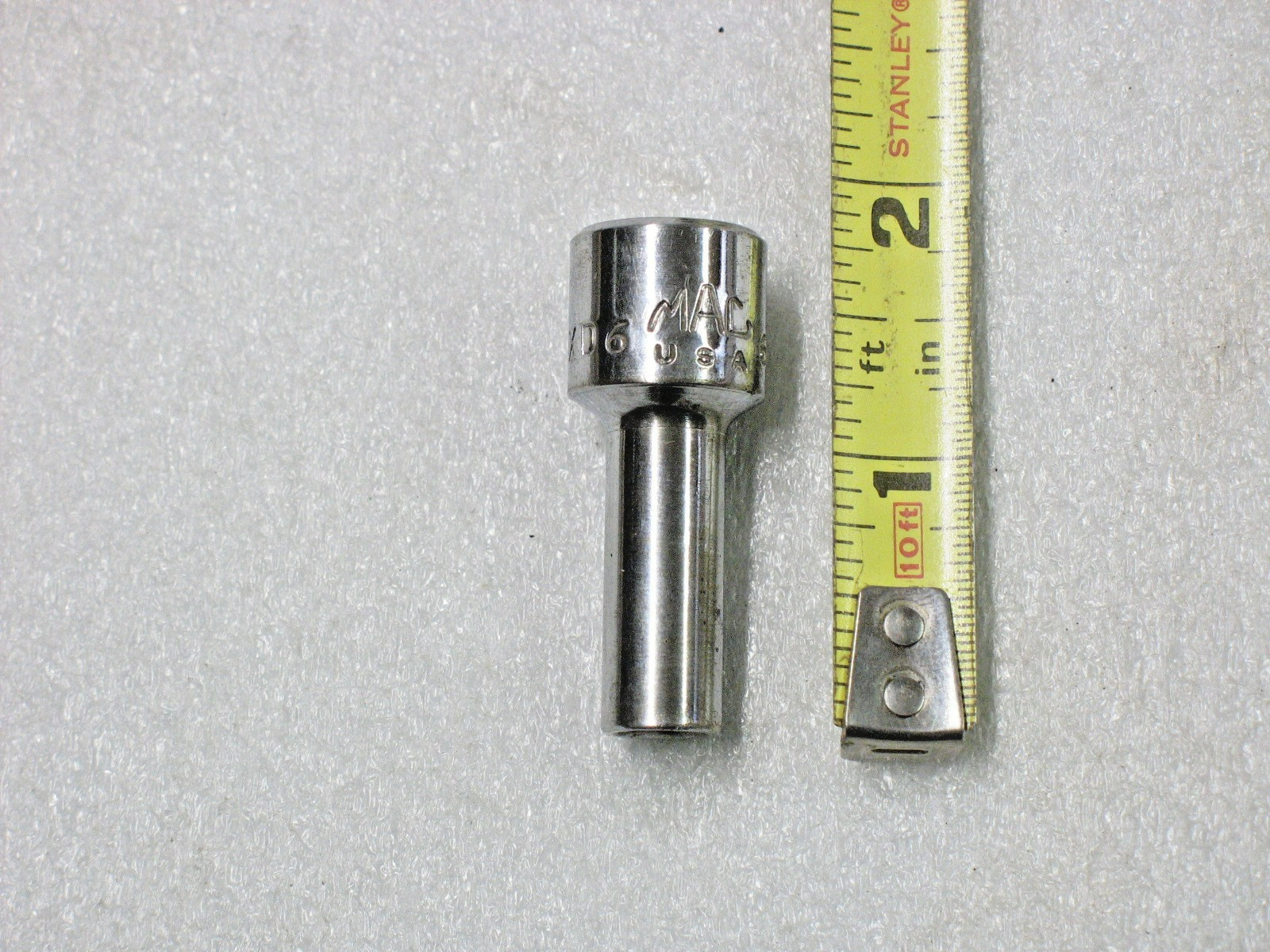 MAC Tools 6mm 3/8” Drive 6 Point Semi-Deep Chrome Socket XD6 6MM
