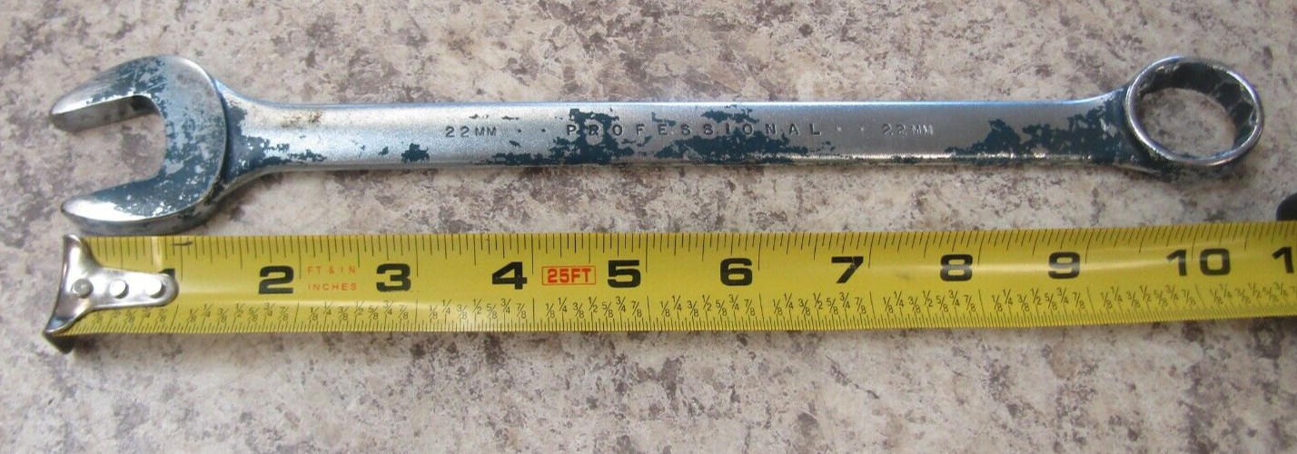 PROTO TOOLS USA 22mm Combination Wrench 1222M Metric Professional