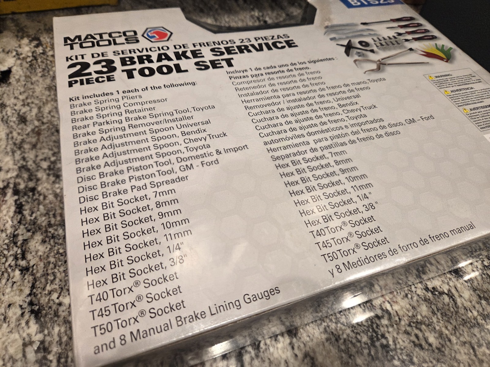 Matco Tools 23 PIECE BRAKE SERVICE TOOL SET – SEALED