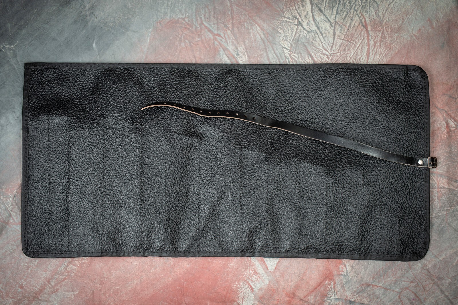 Jaguar XK120 Tool Bag C.2882/C1 – Black Heavy Grained Vinyl with Black Lining