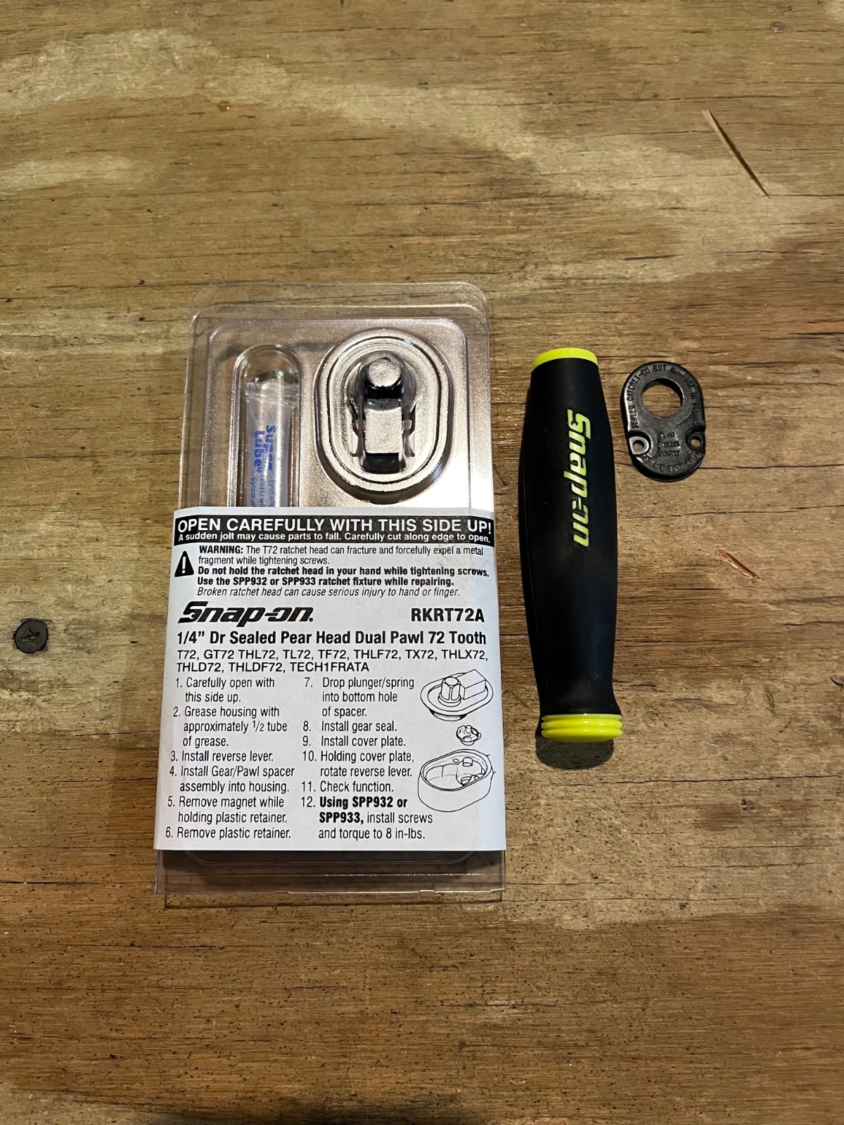 Snap-on RKRT72A 1/4 Drive Complete Repair Kit – (Hi Viz)