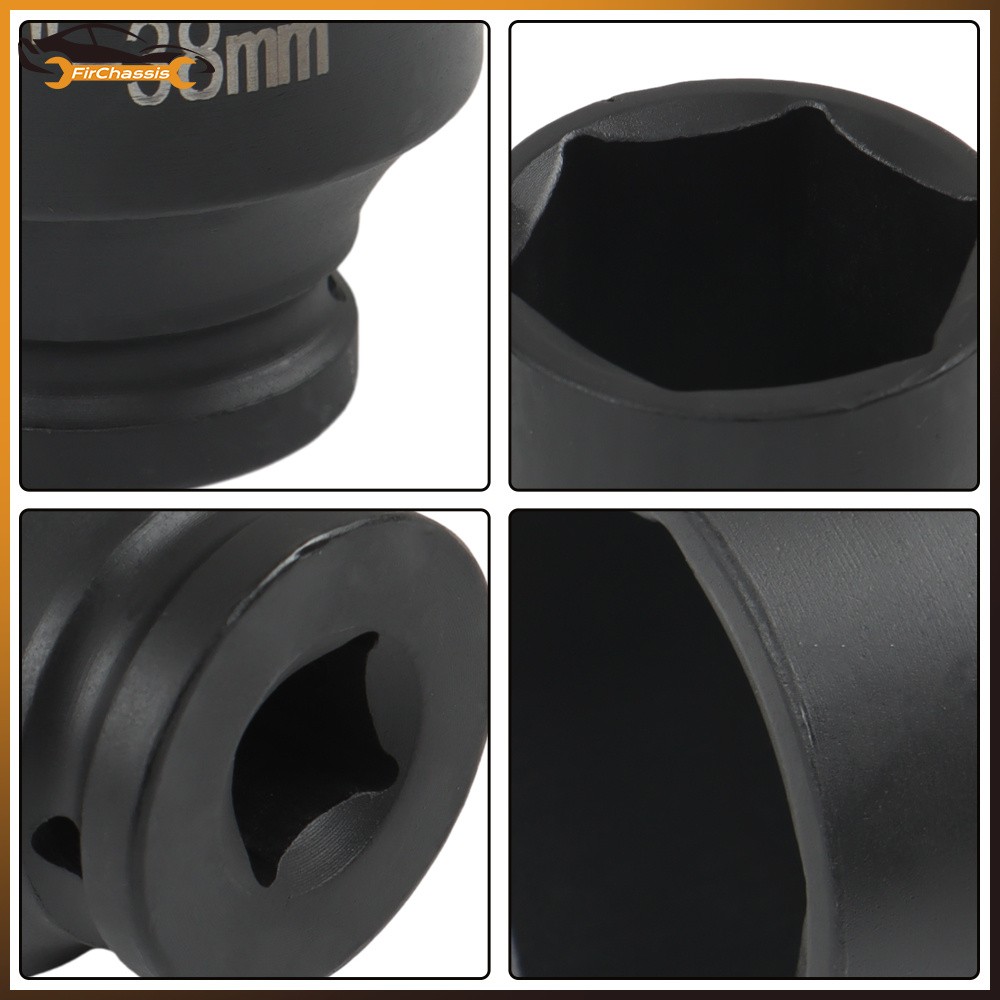 29mm-38mm 9Pcs Drive Metric Axle Hub Nut Socket Deep Impact Socket Set