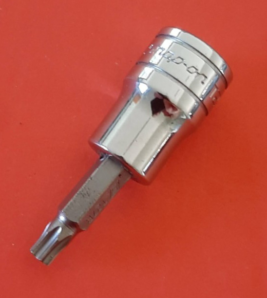 Snap-on T27 FTXR27E Tamper Resistant Torx Bit Socket Driver 3/8″ Drive READ!