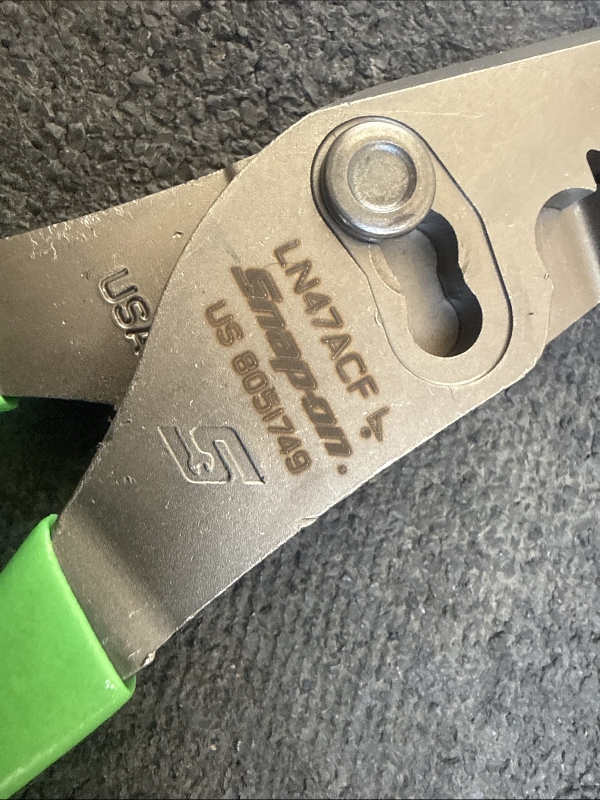 For Snap-on Tools NEW GREEN 9″ Talon Grip Long Nose Slip Joint Pliers LN47ACFG