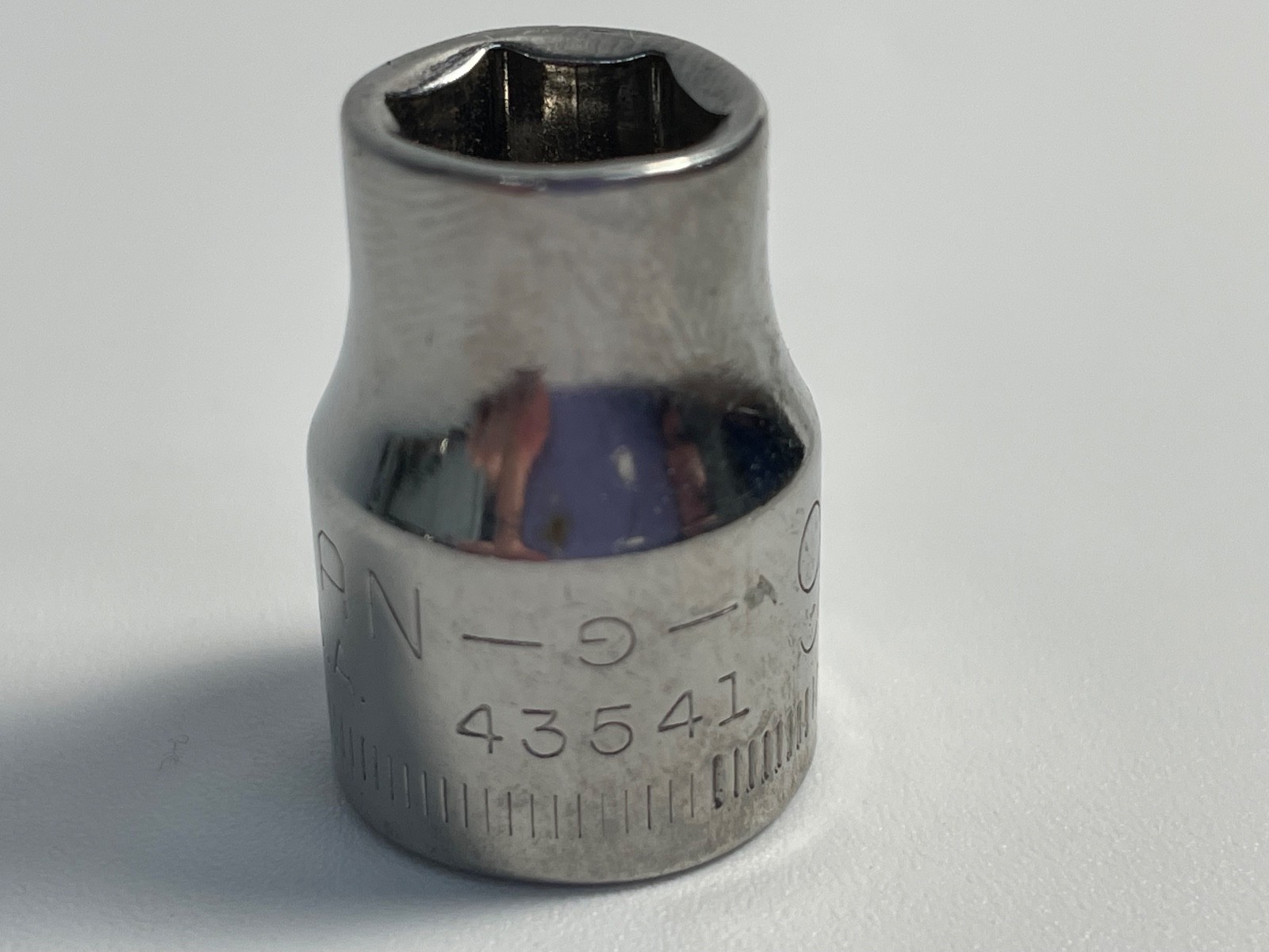 Vintage Craftsman 3/8″ Drive 9MM 6 Point Shallow Socket Inverted G 43541 USA