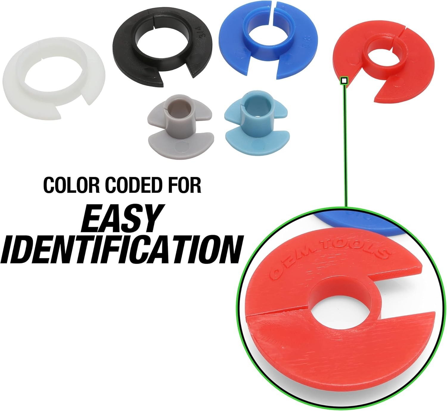 6-Piece Color-Coded Fuel & AC Line Disconnect Tool Set for Quick Removal
