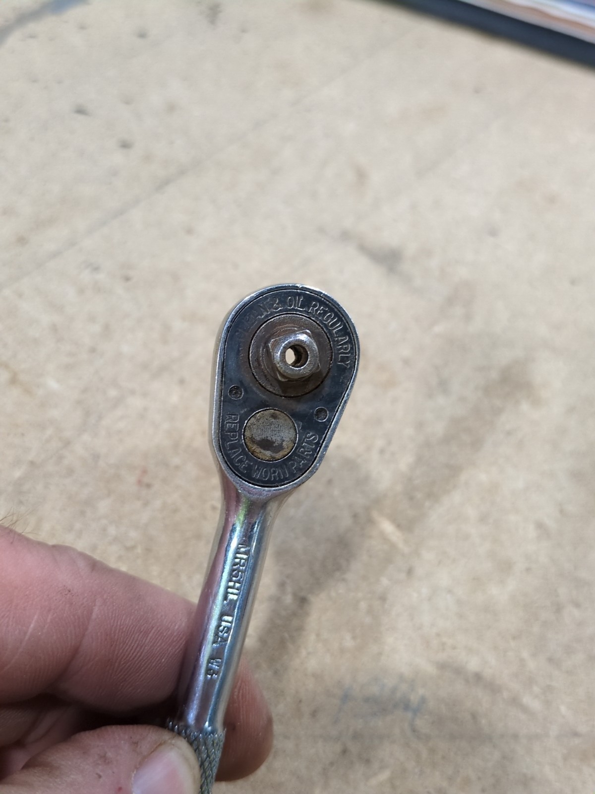 Mac Tools 1/4″ Drive Hi Lok Knurled Ratchet MR5HL USA