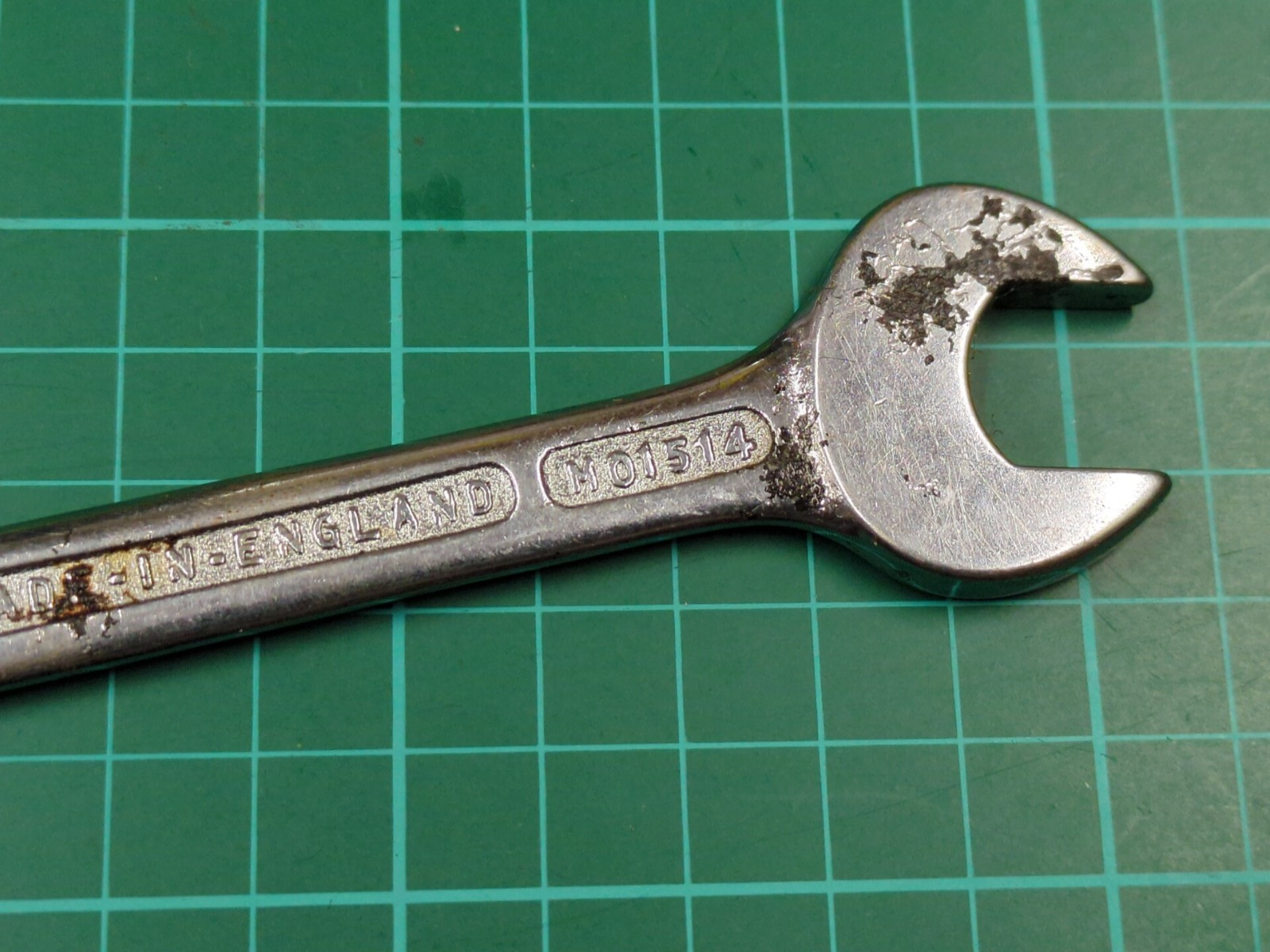 Bedford Vanadium M01514, 14mm x 15MM Open Ended Spanner Made In England