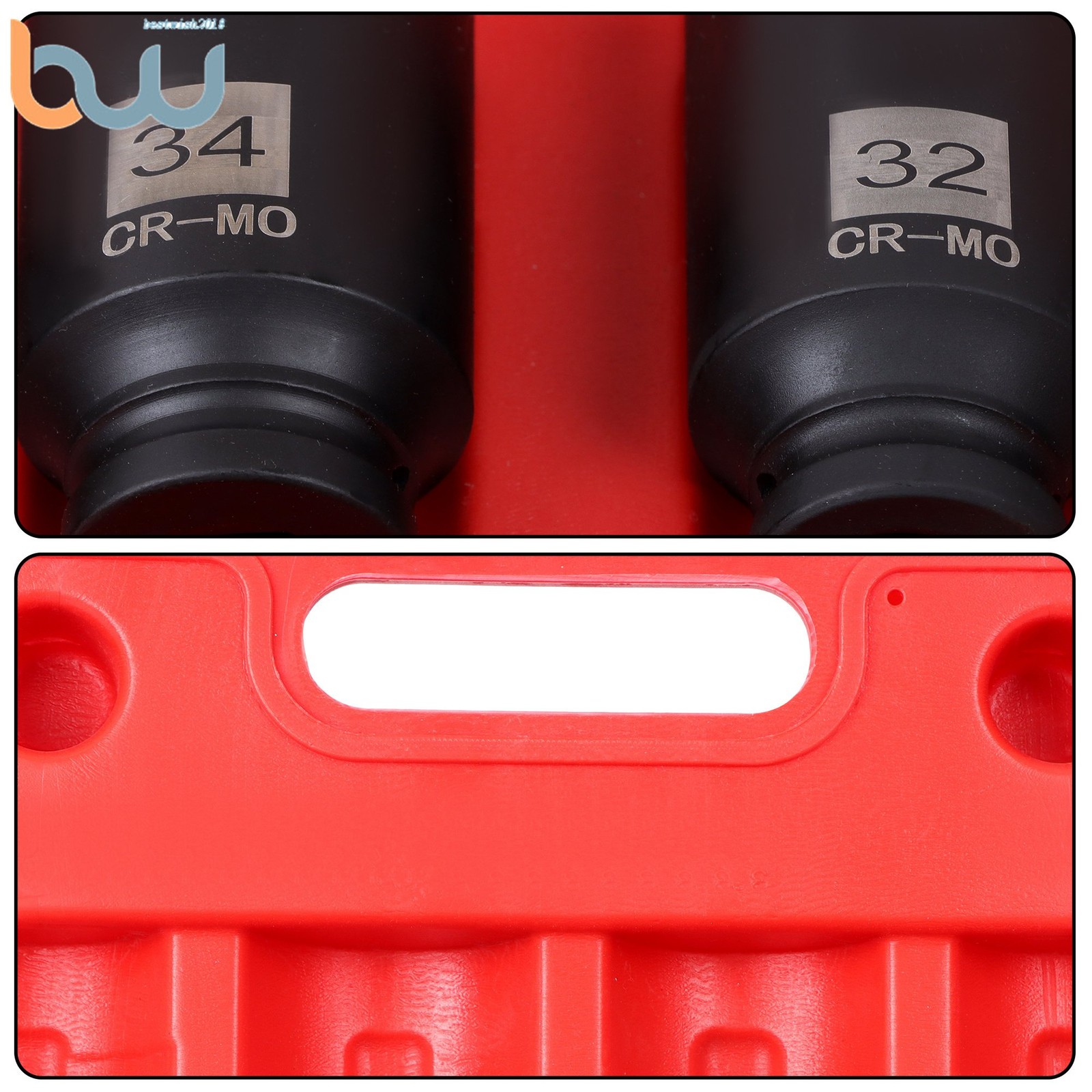 12 point 1/2″ Drive Deep Spindle Axle Nut Socket Set MM 30mm 32mm 34mm 36mm