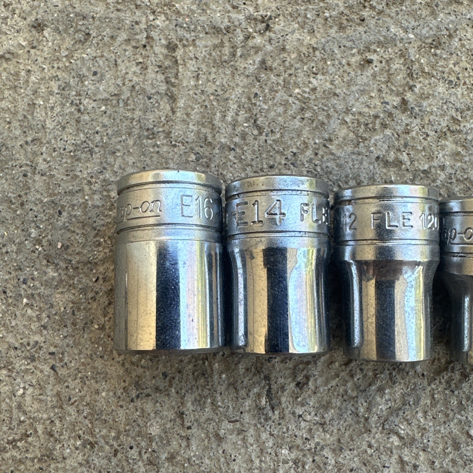 SNAP ON FLE160 8-Piece Combination Drive TORX® Shallow Socket Set (E5–E16) USA