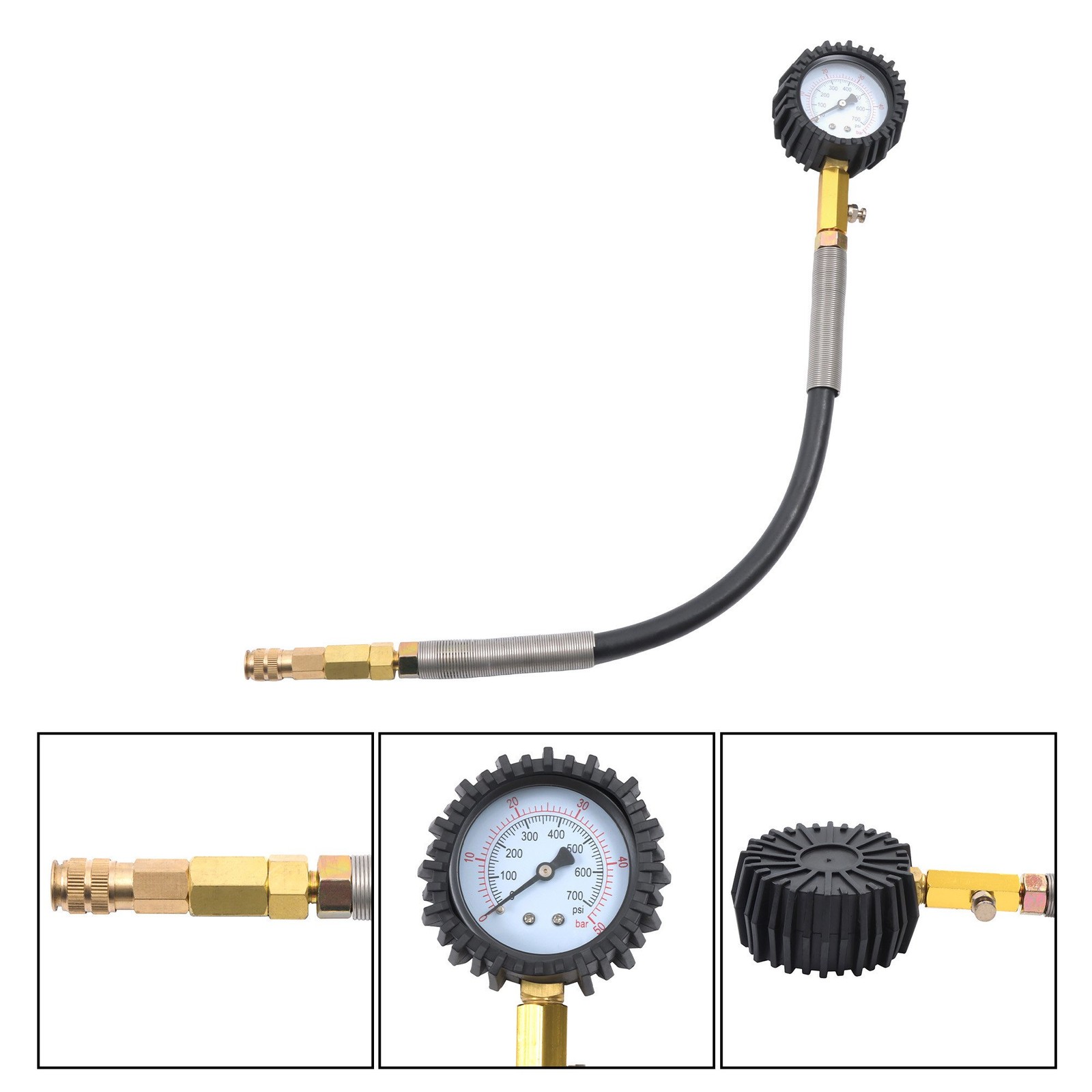LABLT 46PCS Engine Compression & Leak Down Tester Kit Petrol Diesel Universal