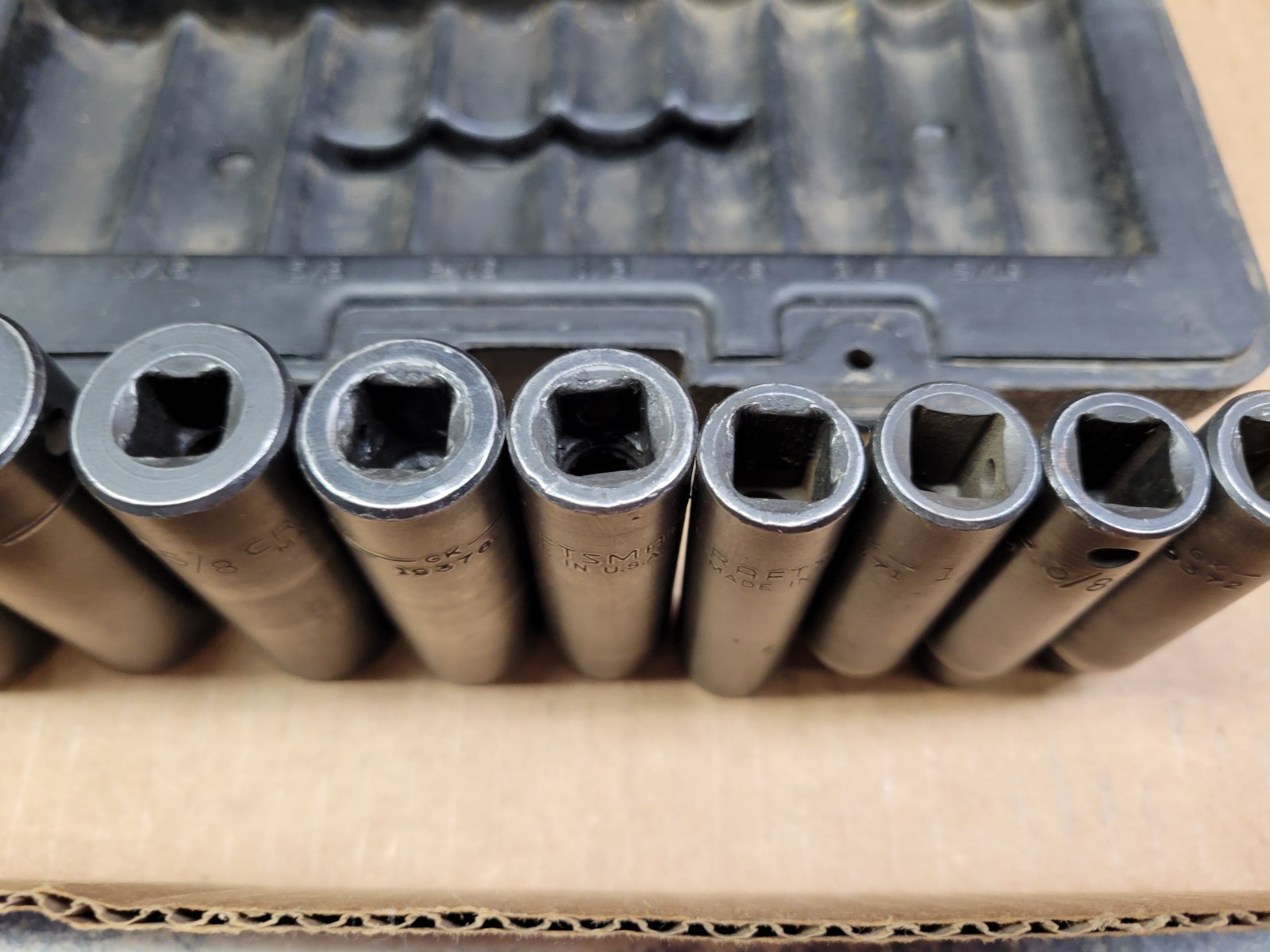 Craftsman USA 9-Piece 3/8″ Drive SAE Deep Impact Socket Set 1/4 – 3/4 No 19370