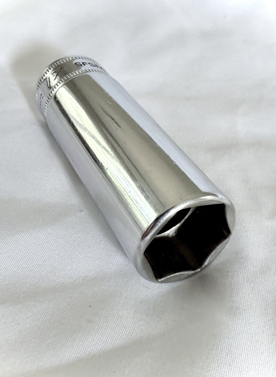 Snap-on Tools SFSM17 3/8″ Dr 17mm Metric 6 Pt Deep Chrome Socket USA
