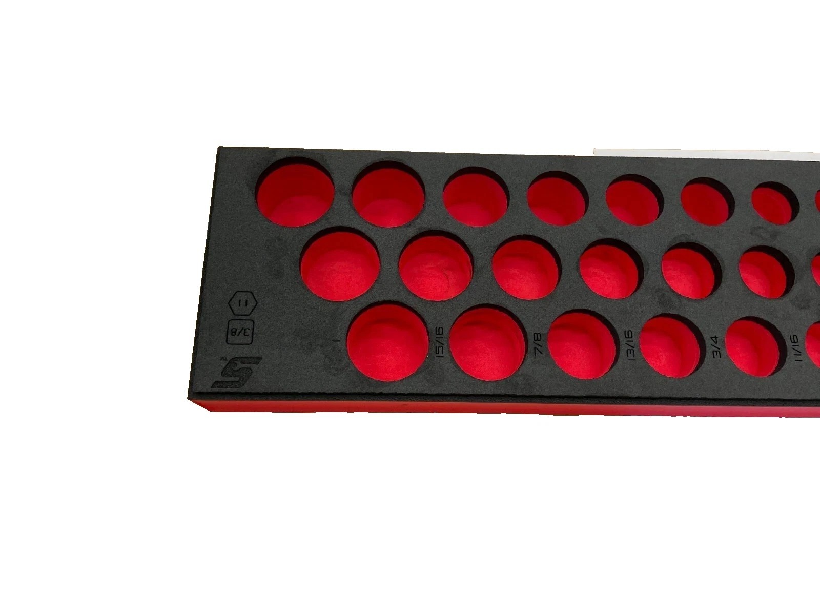 New Snap-on™ Foam Organizer for 39pc 3/8″ Drive SAE Socket Set FMS004BR Red