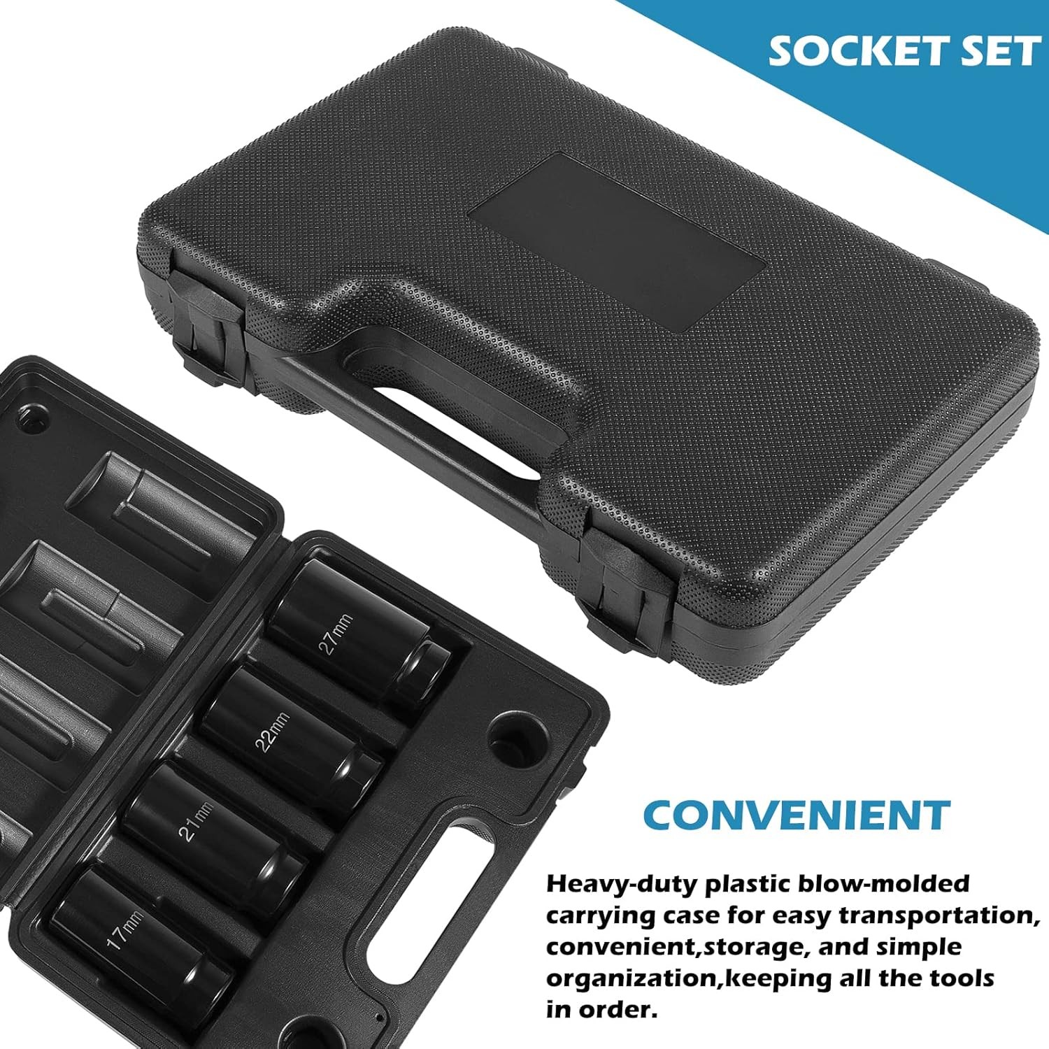 Upgraded Harmonic Balancer Socket Tool Kit, 17mm 21mm 22mm 27mm for Honda