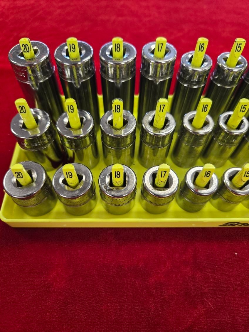 SNAP-ON 245SFMSFR 45 PIECE 3/8″ DRIVE 6-PT METRIC SOCKET COMPLETE MASTER SET