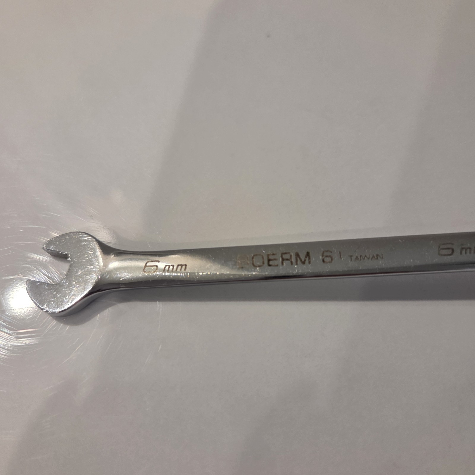 SNAP-ON 6 mm 12-Point Metric 15° Offset Ratcheting Wrench Blue-Point BOERM6