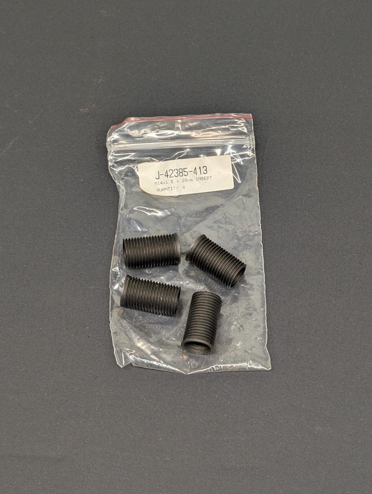 Kent Moore 4pc GM J-42385-413 M14x1.5 28mm Time-Sert Thread Repair Insert Tool