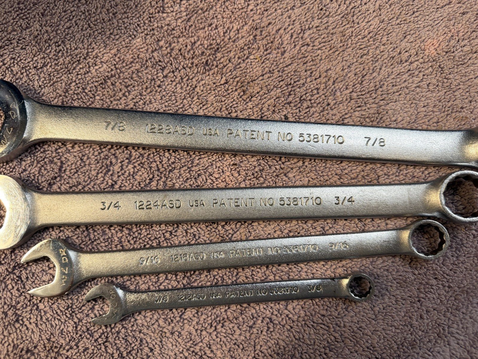 4 – Proto Anti-Slip Design (ASD) 7/8″ 3/4″ 9/16″ 3/8″ Great shape see pics