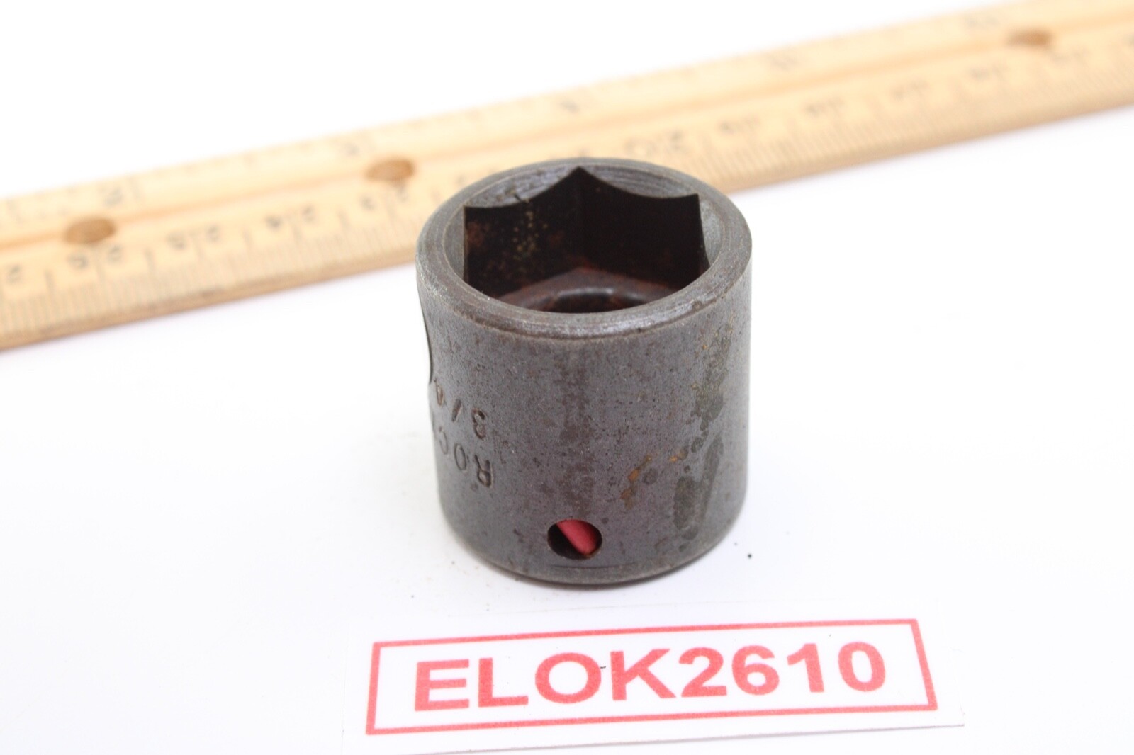 Rockwell Tools P-2224 3/4″ SAE Black Oxid 3/8″ Drive 6 Point Shallow Socket USA