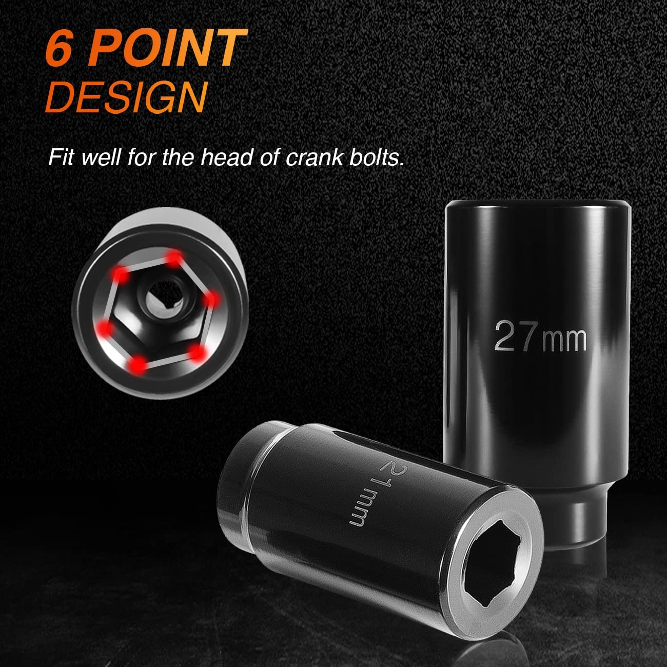 For Honda Engines Upgraded Harmonic Balancer Socket Tool Kit 17mm 21mm 22mm 27mm
