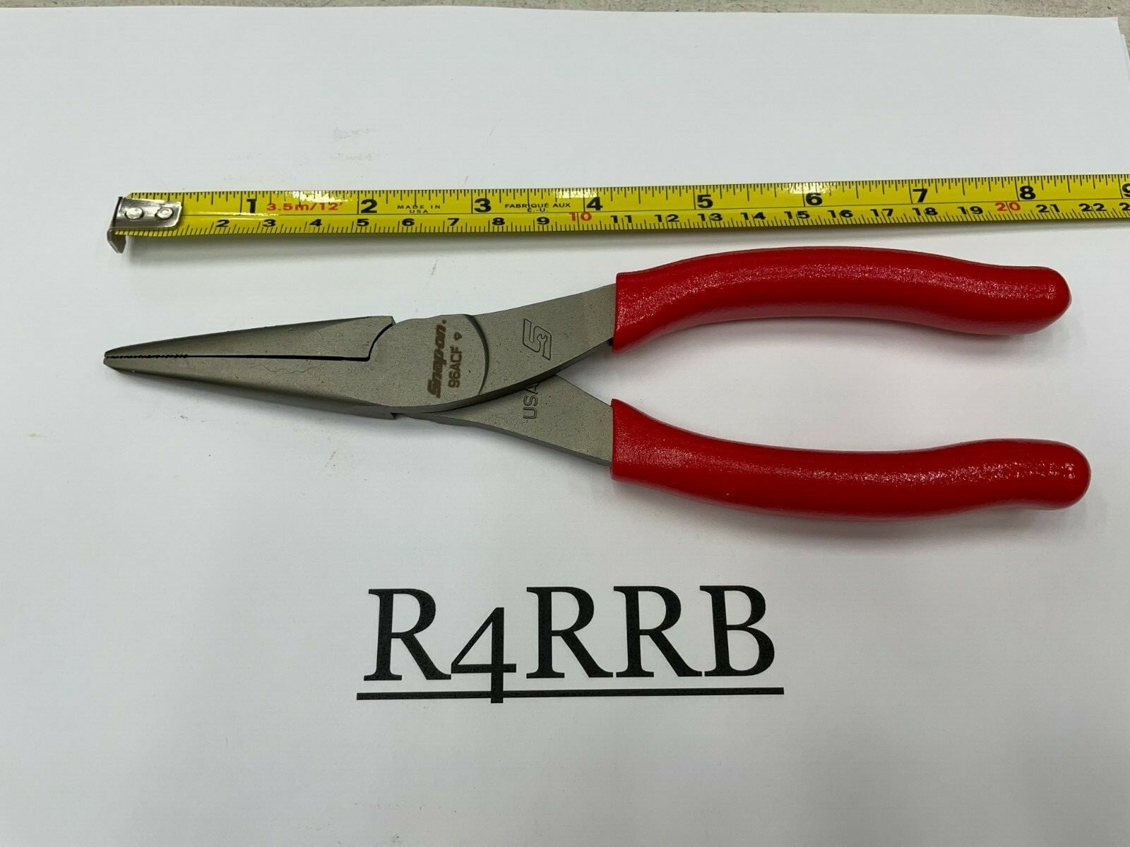 Snap-On Tools USA NEW 3 Piece RED Soft Grip Needle Nose Pliers Lot Set