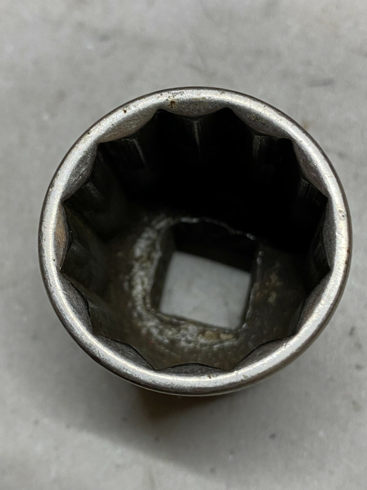 Vintage 70’s-80’s Craftsman 1″ Shallow Chrome 1/2″ Drive 12 Point Socket # 47514
