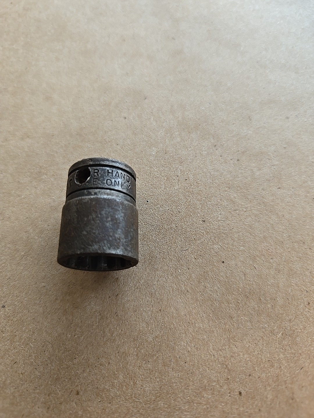 Snap On 3/8 Drive 9/16″ 12PT SAE Industrial Finish Shallow Socket Worn GF181