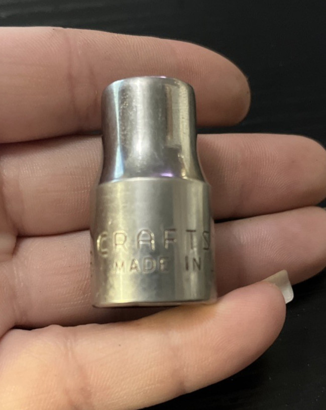 Craftsman 7/16″ x 1/2″ Dr Socket G 47501 – 12 Pt – Made In USA