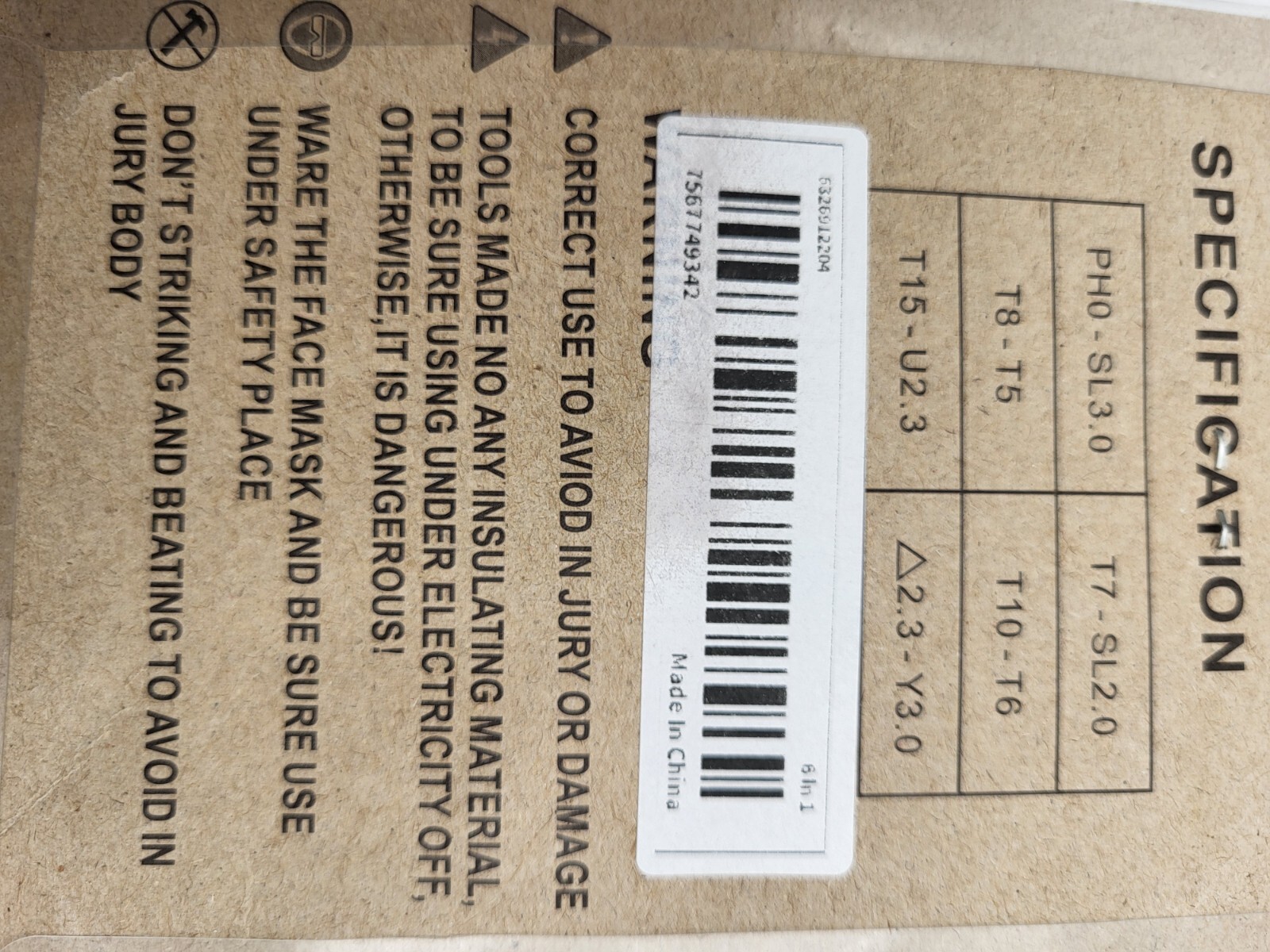 TOOLS SMALL ( 6 IN 1) BRAND NEW 3″