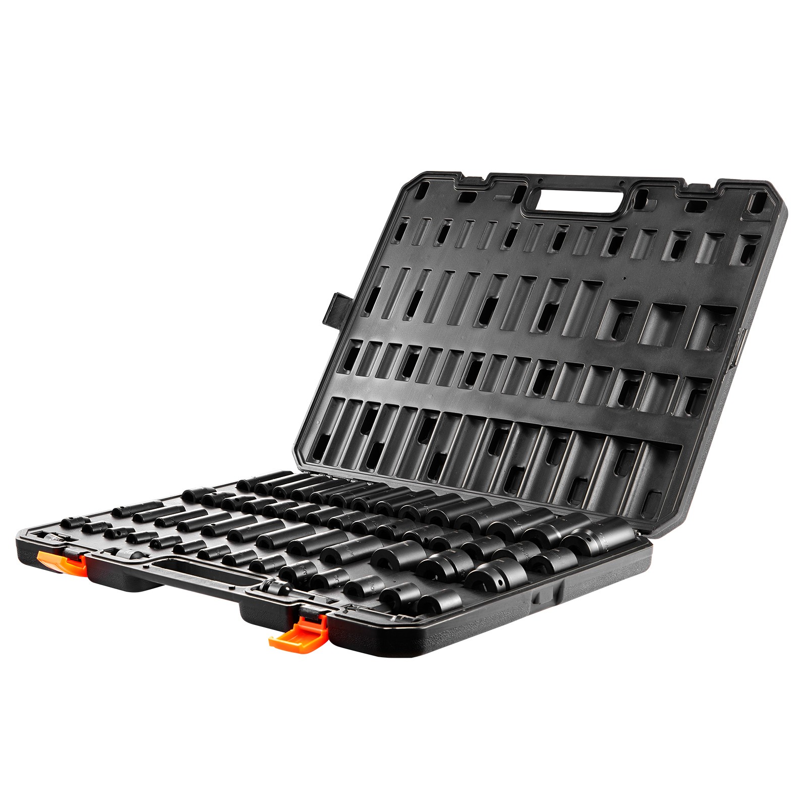 Uimoso 59-Piece Impact Socket Set with 6-Point Design, 3/8″ & 1/2″ Drive