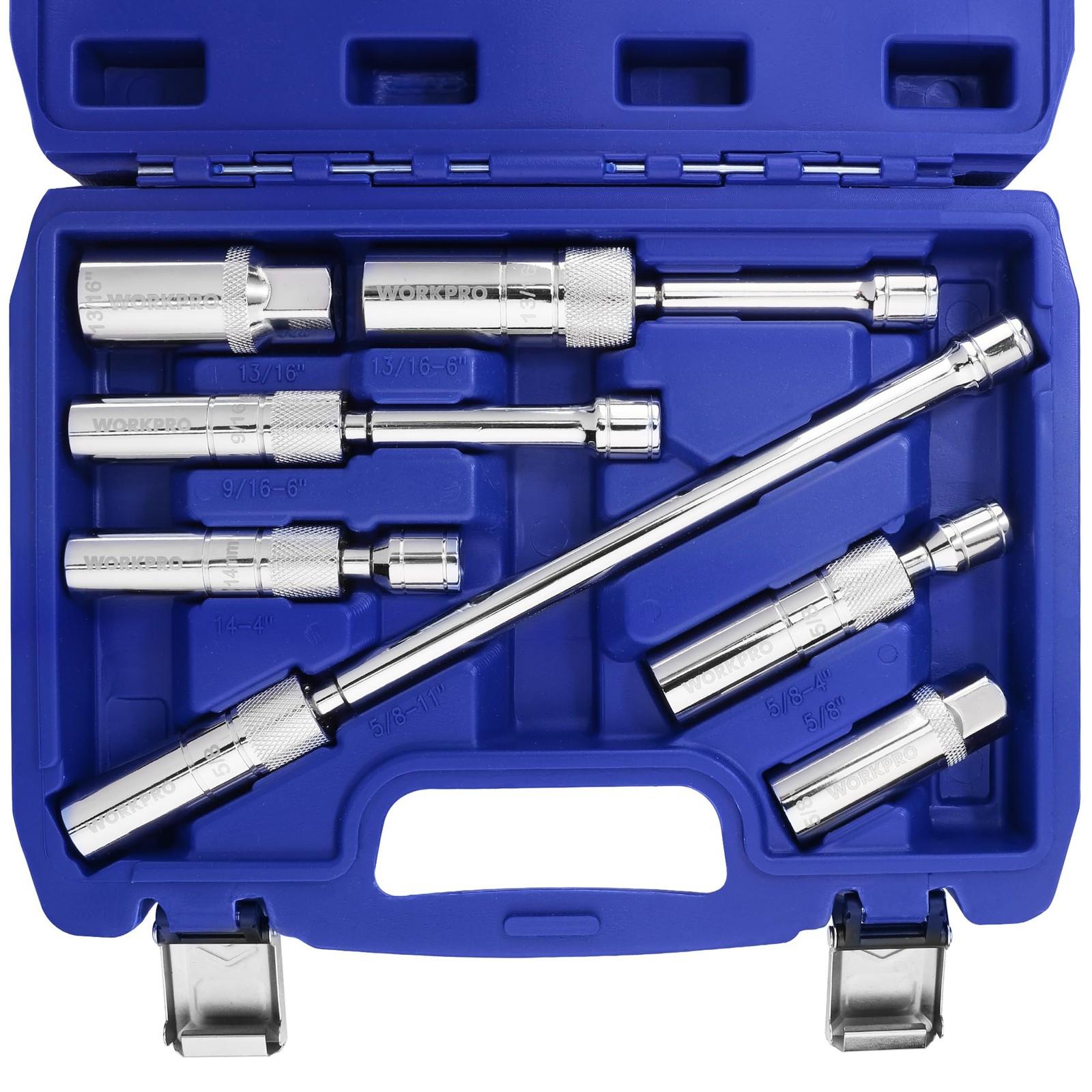 7PCS Magnetic Swivel Spark Plug Socket Set, Include 9/16 inch, 5/8″, 13/16″ 14mm