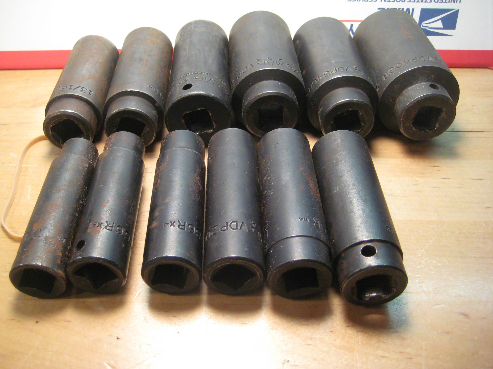 MAC & SNAP ON TOOLS 12PCS SEA DEEP IMPACT SOCKET SET 6-POINT 1/2DR