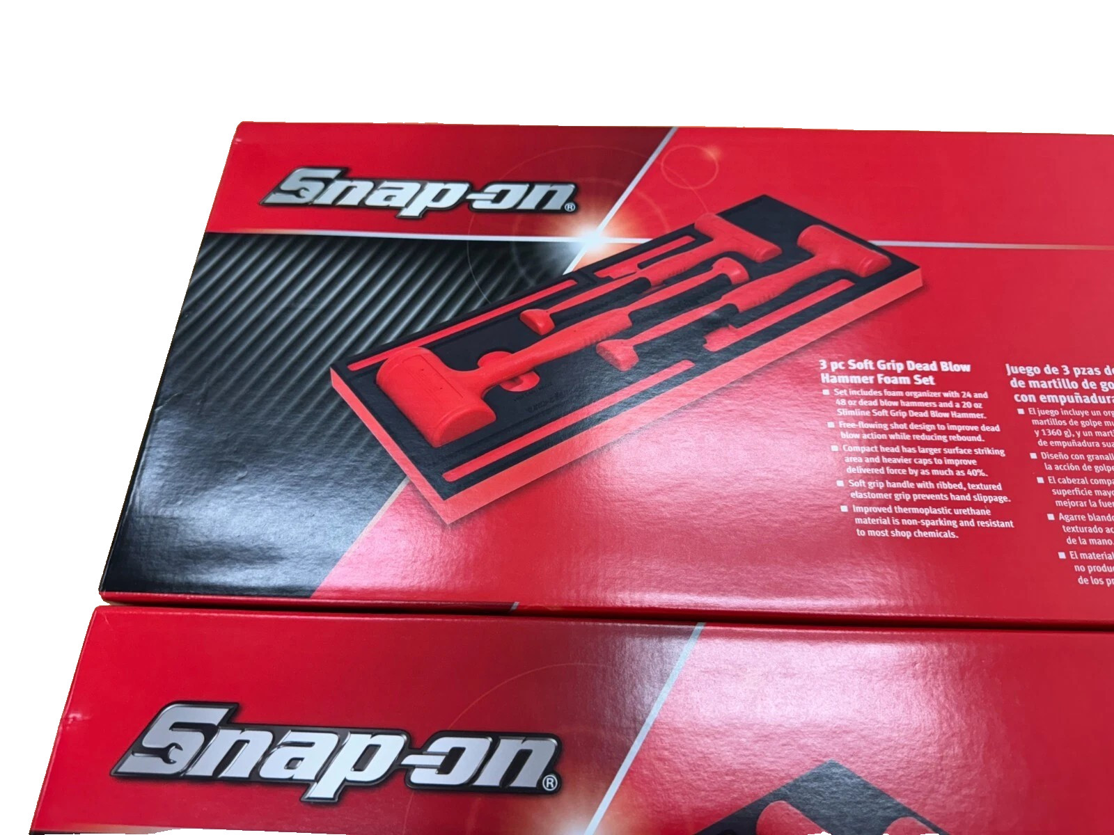 New Snap-on™ HBFE6FR 16 20 24 32 48 56 oz 6-pc Red Dead Blow Hammer Foam Set