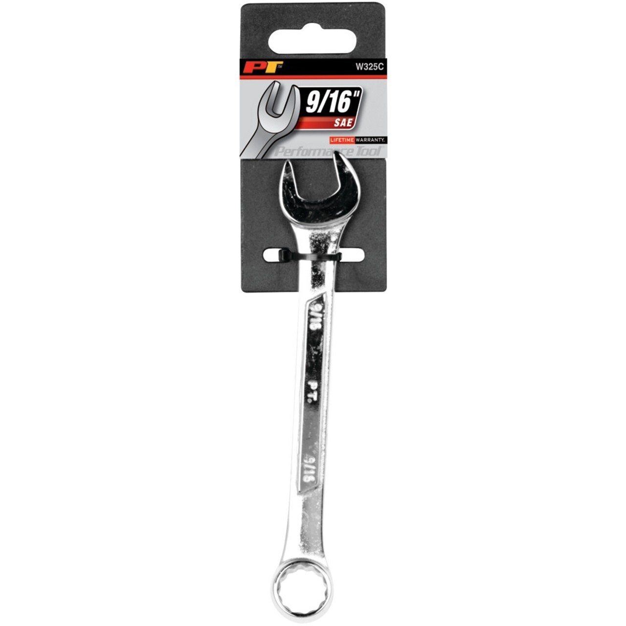 Performance Tool W325C 9/16 in Combination Wrench Chrome Alloy Steel New