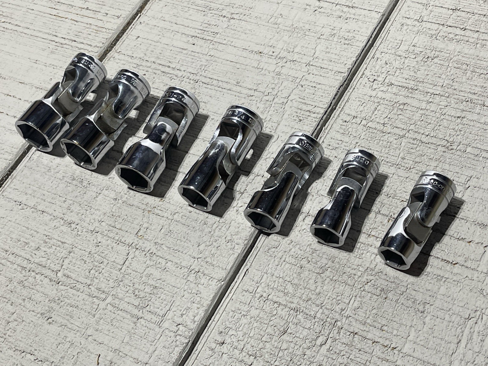 Snap On SU 1/2″DRIVE 7PC. SWIVEL SOCKET SET Snap-On 9/16-15/16